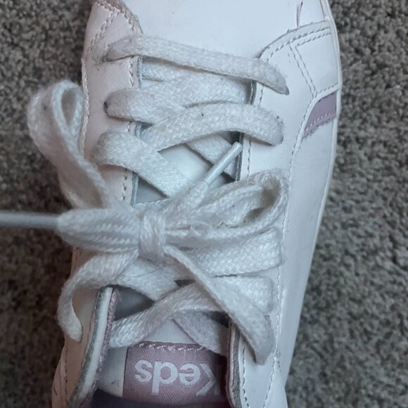 Leather Keds with pink accents, size 8 - Picture 4 of 6